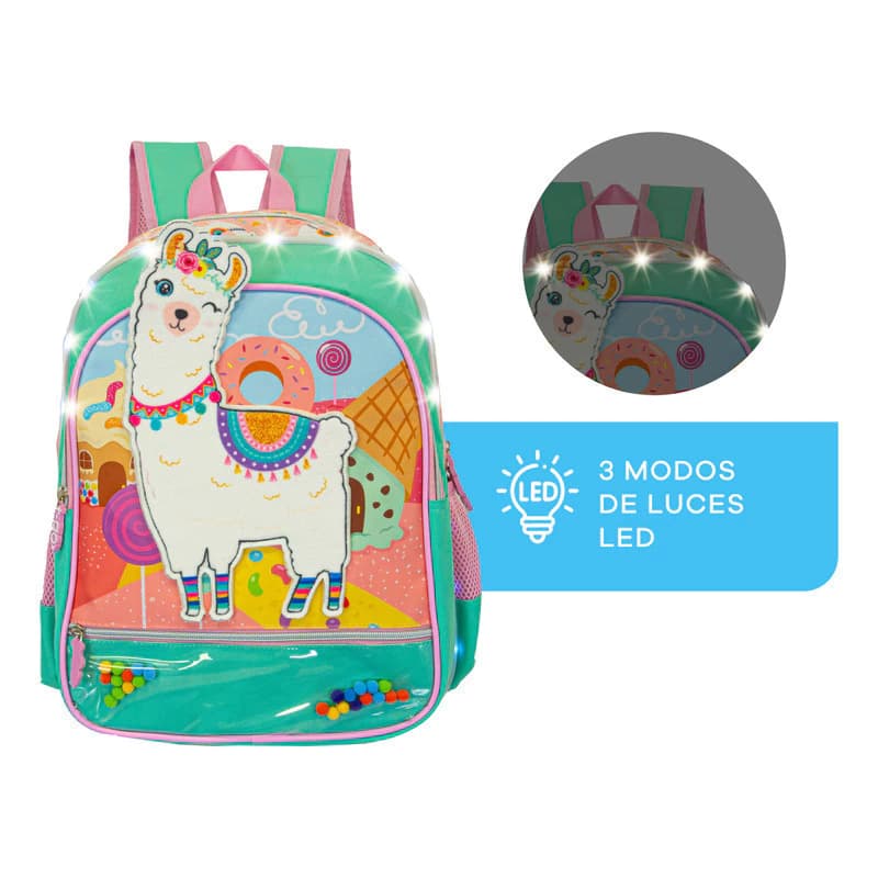 Kit Escolar | Mochila + Cartuchera | Llama