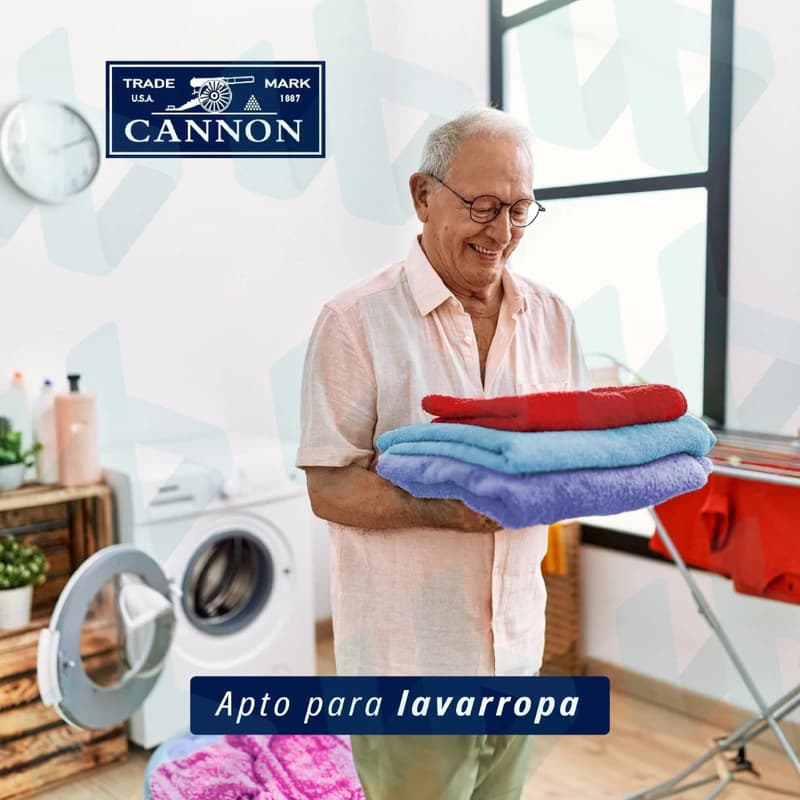 Set Toallón y Toalla Cannon 520g Algodón: suavidad y calidad premium — Vainilla / marron claro / Liso