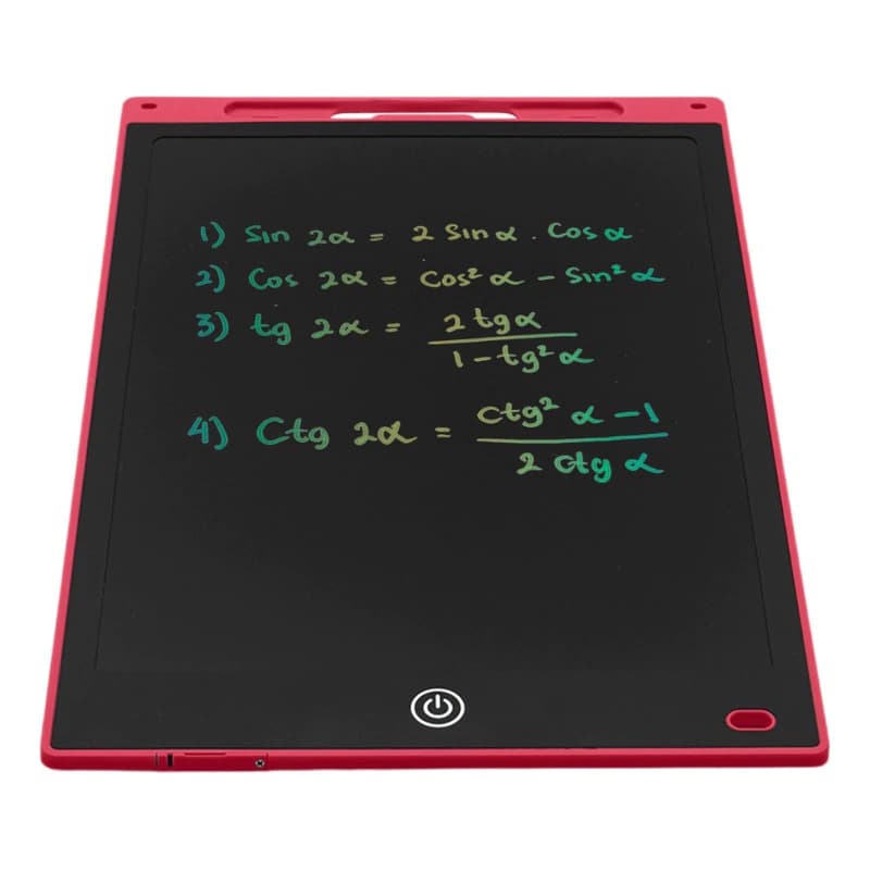 Pizarra Mágica Infantil 12" T-Go – Dibujo Digital sin Papel, Color Rojo