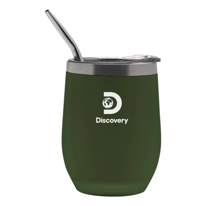 Mate Térmico Discovery Acero Inoxidable 350ml con Tapa y Bombilla