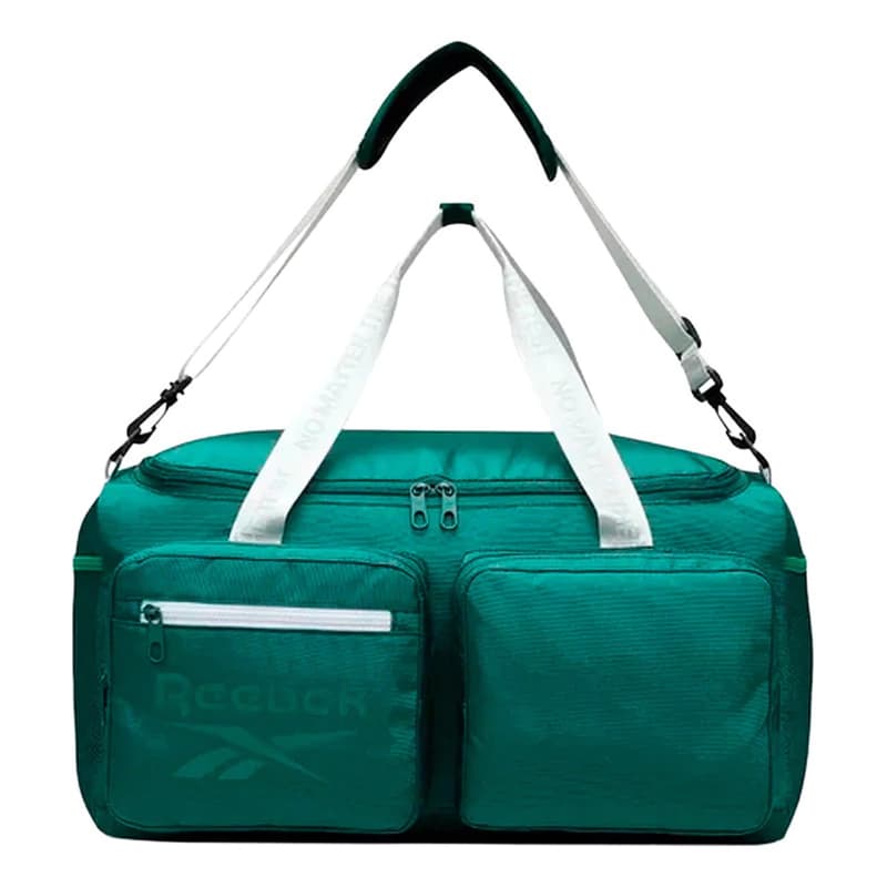 Bolso Reebok Deportivo Tira Desmontable Con 3 Bolsillos — Negro / Lisa
