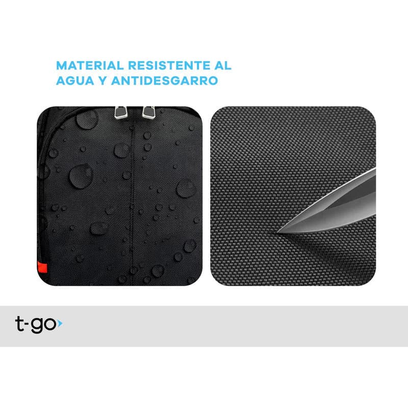 Mochila T-Go AB340 40L para Notebook 15.6" Urbana Impermeable Negro