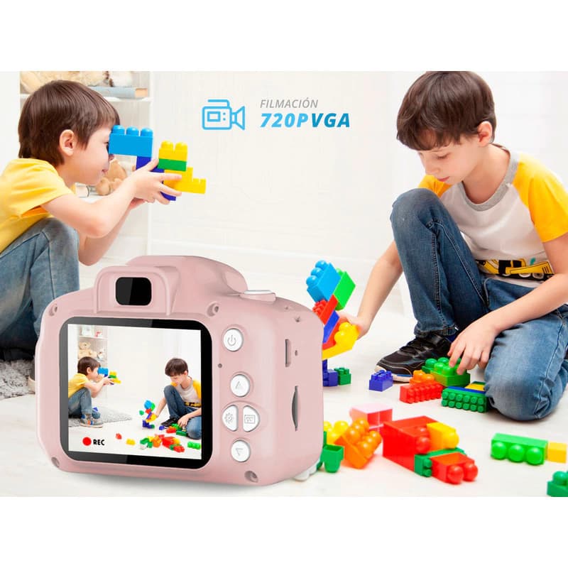 Cámara Digital T-go New Kids Wc28a 12 Mpx Compacta — Rosa