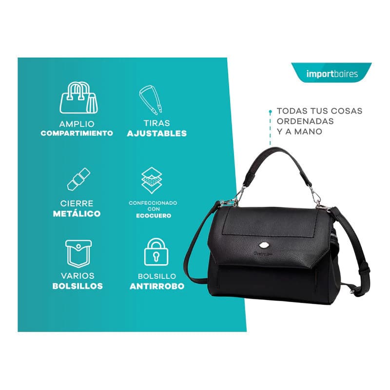 Cartera Bandolera Oreiro Love Urbana 22498 Mujer Verde Suela — Níquel / Verde / Verde