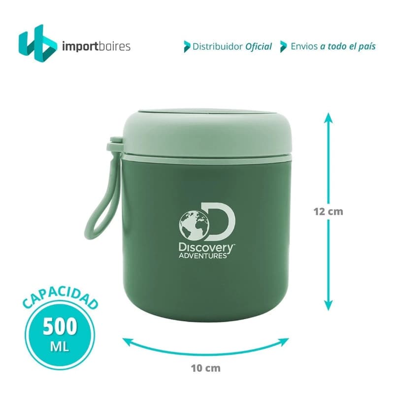 Termo Acero Inox Doble Capa Termica Comida Caliente 12hs