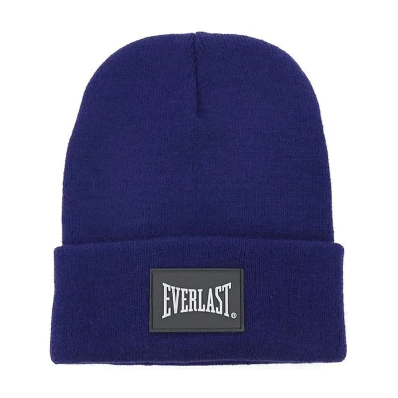 Gorro Beanie Everlast invierno unisex acrílico talle único abrigado — Azul / Único