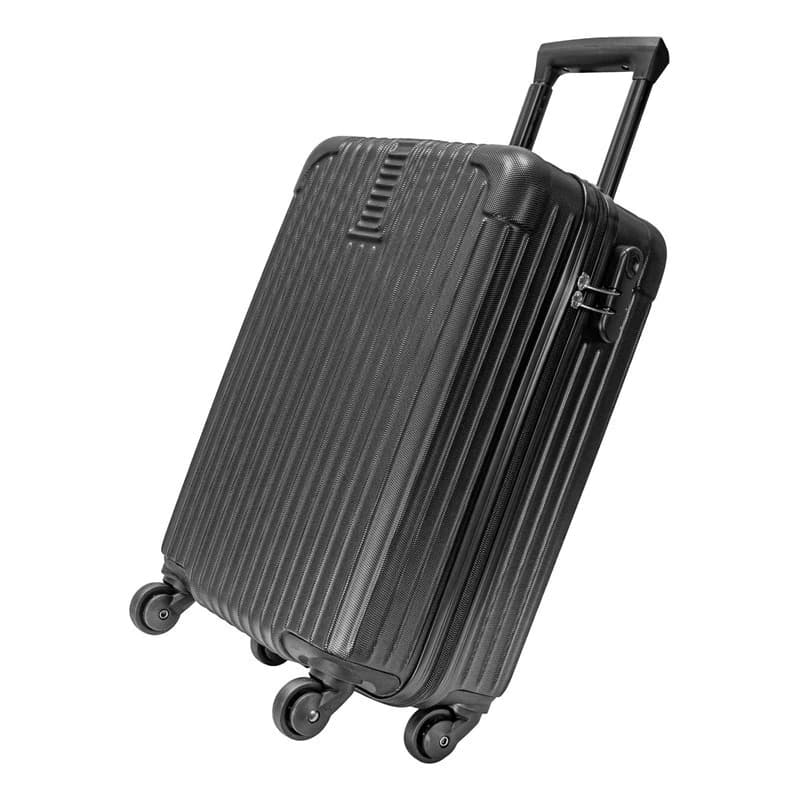 Valija Carry On Cabina Rígida ABS Bagcherry 20" con Candado y 4 Ruedas 360° — Negro 168