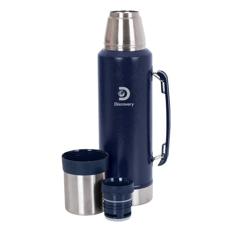 Termo Matero Discovery Adventure Acero Inoxidable 1.3 L – Calor por Horas — Azul