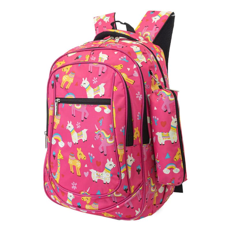 Mochila Escolar T-go Eb44 25l | Color Rosa Estampado