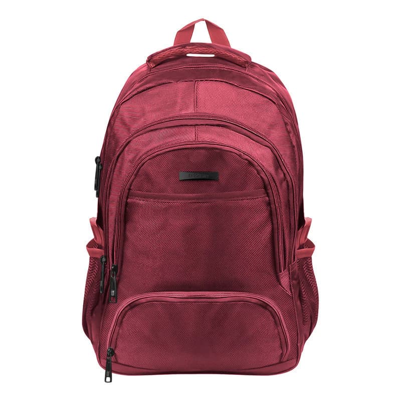 Mochila Escolar Urbana | Notebook | Bargcherry — Rojo terracota 430303 / Liso