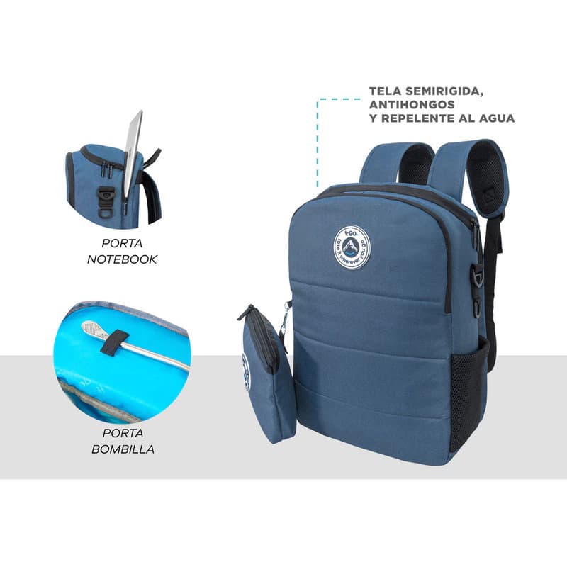 Mochila Matera EB320 | Porta Notebook | T-GO — Rosa