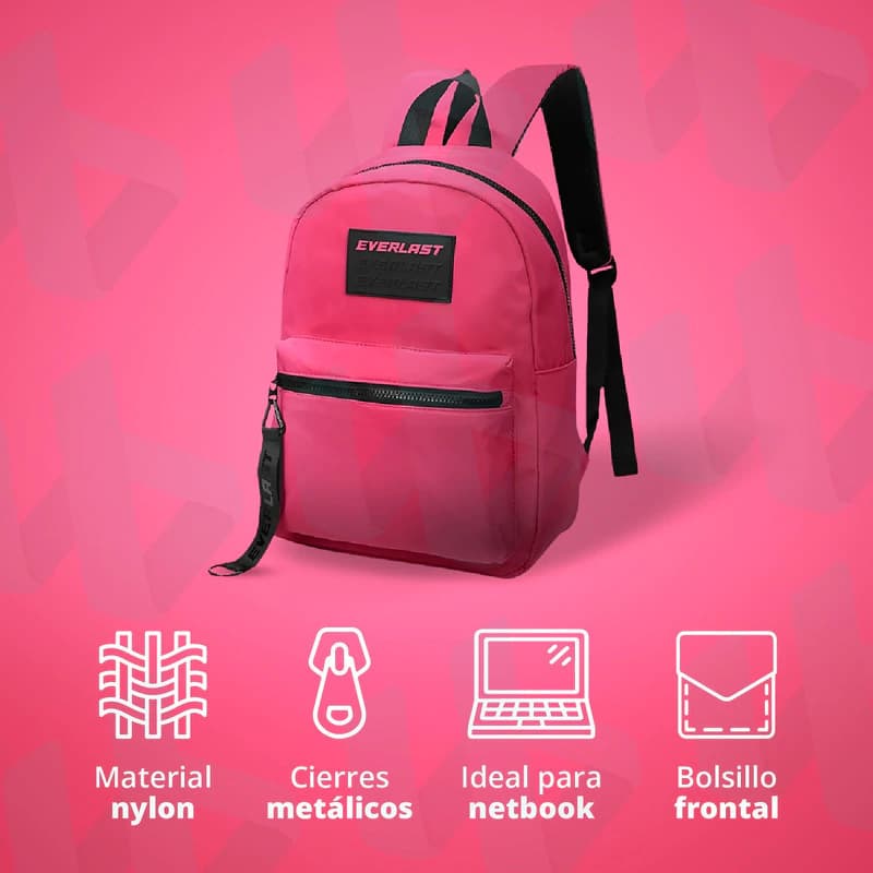 Mochila Everlast Urbana 12 L con separador para tablet y llavero
