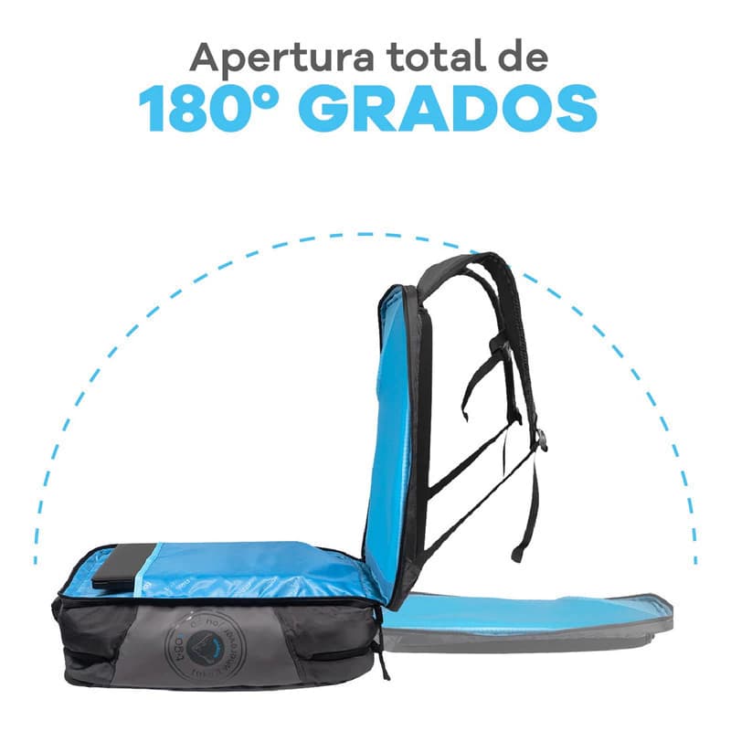 Mochila T-GO Ejecutiva 30 L con apertura 180° y porta notebook