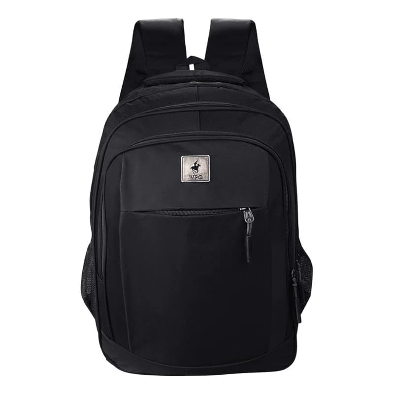 Mochila Porta Notebook 15.6" Wellington Polo Club Urbana Nylon 45cm 20L — Azul marino / Liso
