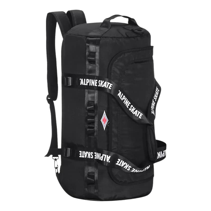Bolsos Deportivos Para Hombre Mujer Convertibles A Mochilas — Negro Alpine 15870