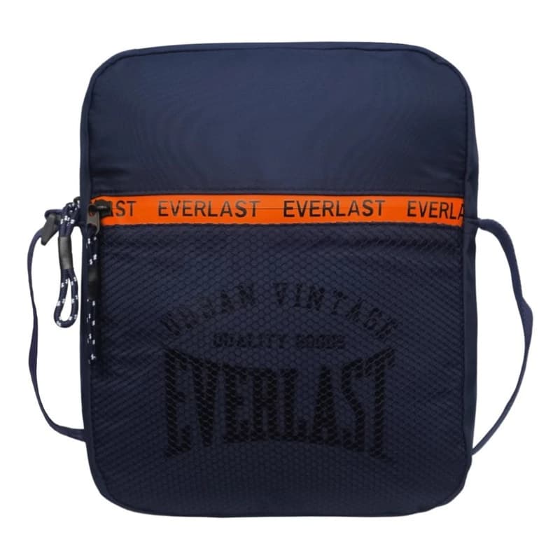 Morral Tipo Bandolera Everlast Moda Urbana Importado — Azul 27187 / Negro / Liso