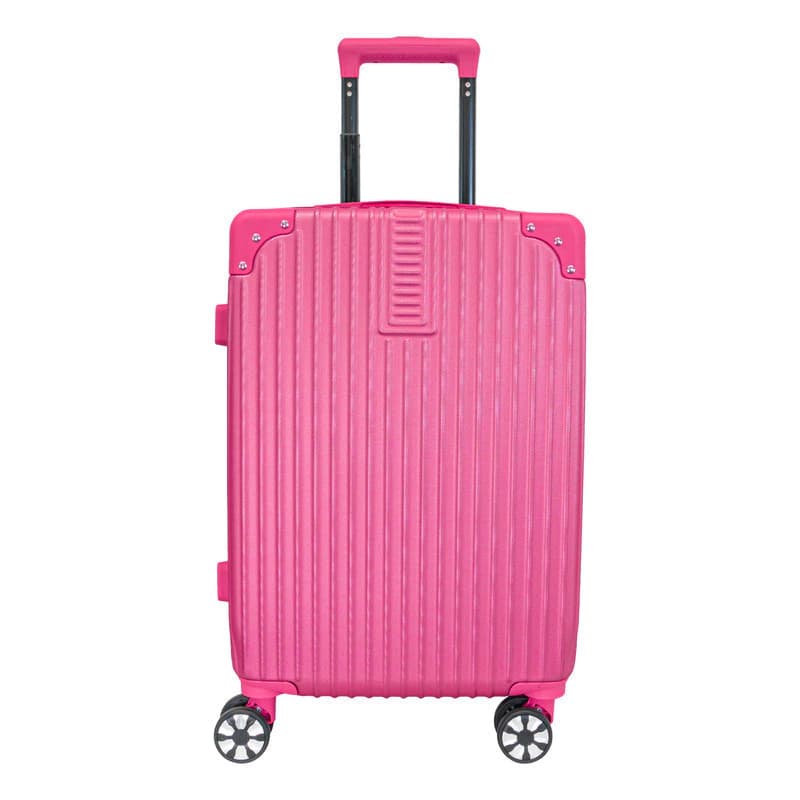 Valija Carry On Cabina Rígida ABS Bagcherry 20" con Candado y 4 Ruedas 360° — Fucsia