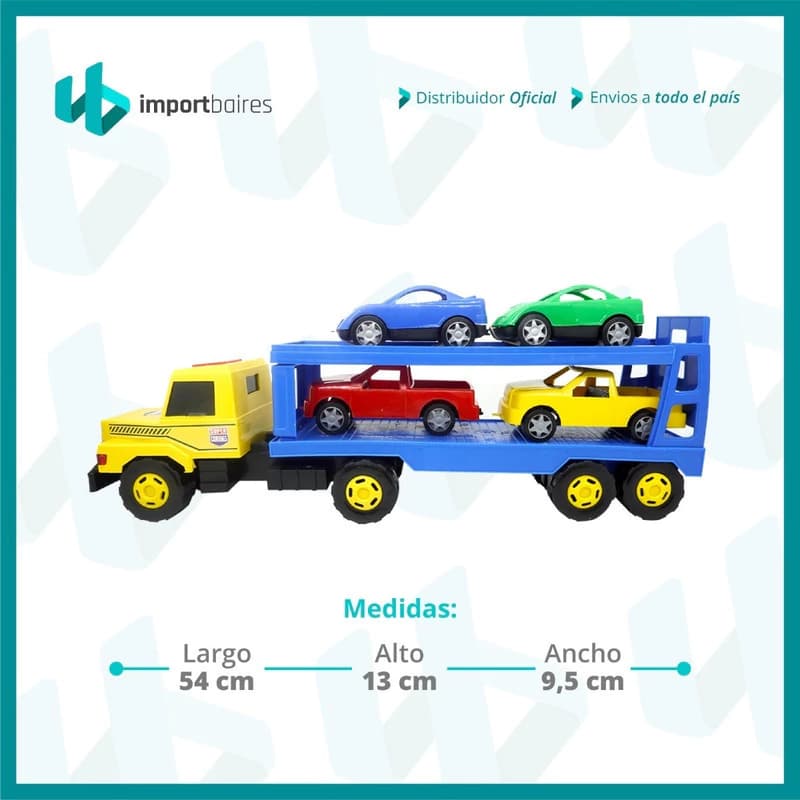Camión Transportador con Rampa Articulada Lionel's 50 cm plástico reforzado