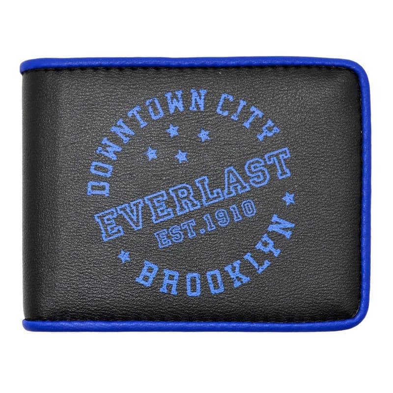 Billetera Everlast Eco Cuero Hombre Estampada 12 Tarjetas Caja Regalo