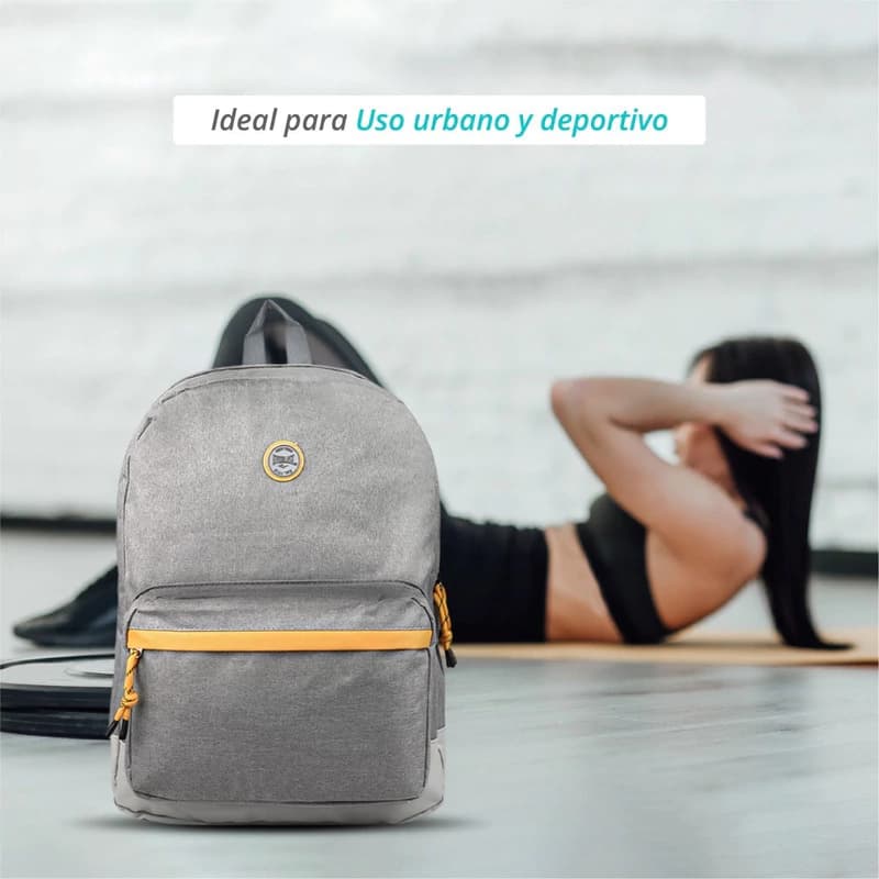 Mochila Porta Notebook 15.6" Everlast con Puerto USB y Nylon 420D — Azul