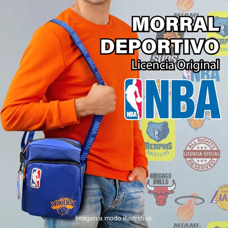 Morral Bandolera NBA Original Urbano Deportivo | 23x16x7 cm