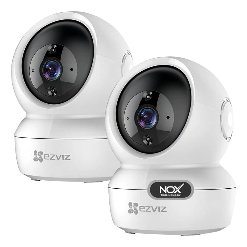 Kit 2 Cámaras de Seguridad Ezviz C6N 1080p WiFi Domo 360° con Visión Nocturna