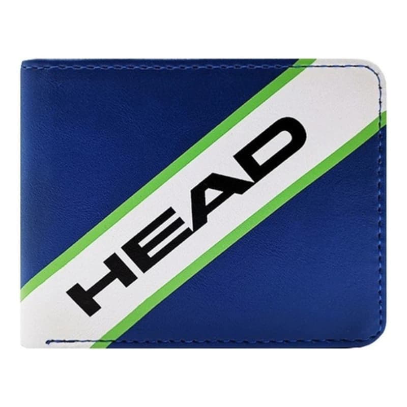Billetera Head Eco Cuero PU Hombre 12 Tarjetas con Caja de Regalo — Azul