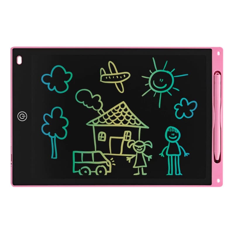 Pizarra Mágica Infantil LCD 12" T-Go Rosa — dibujo y borrado sin papel