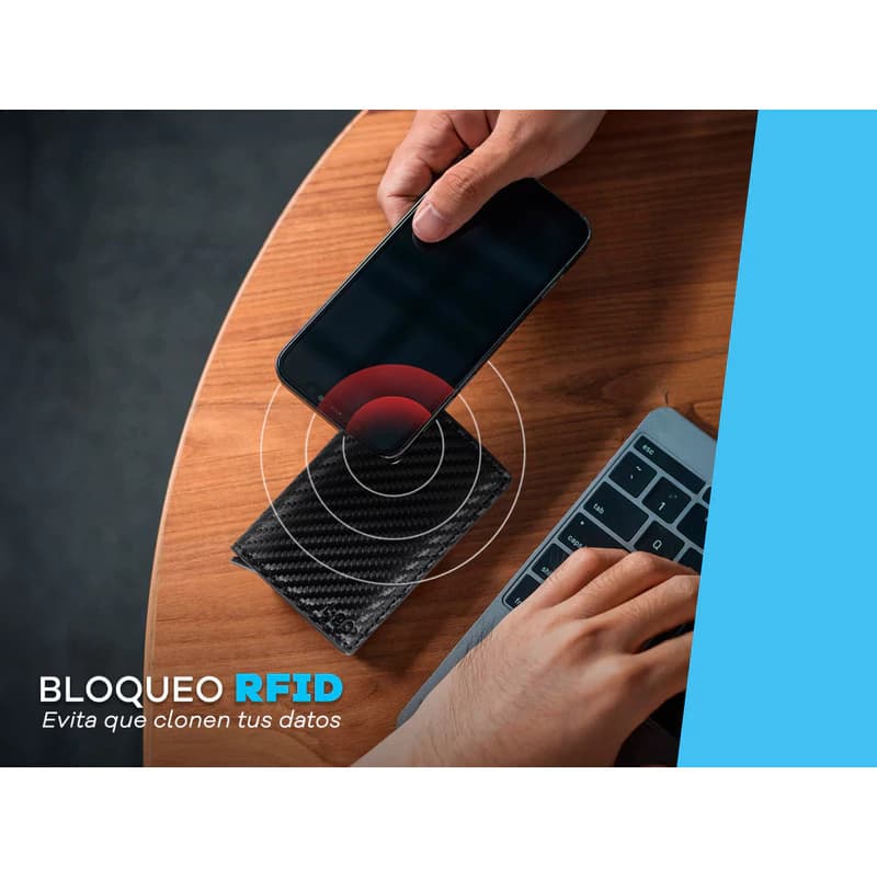 Tarjetero Automático Pop Up Ecocuero RFID | Porta Tarjetas| T-go — Marrón claro / Liso
