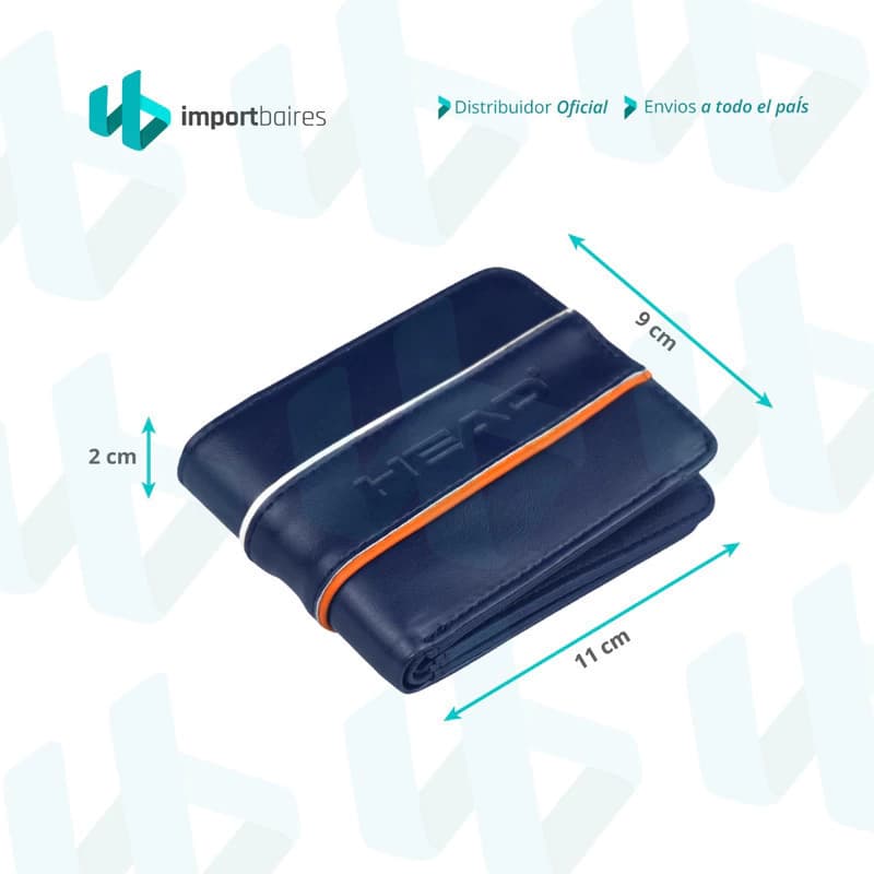 Billetera Head Eco Cuero PU 12 Tarjetas con Caja de Regalo — Gris 26755