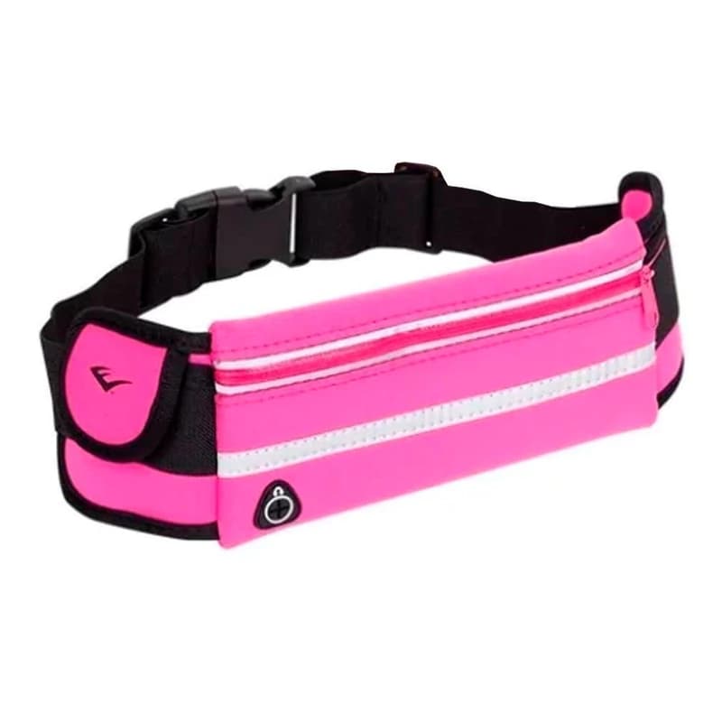 Riñonera Deportiva Everlast Running Expandible Neopreno Porta Celular — Rosa
