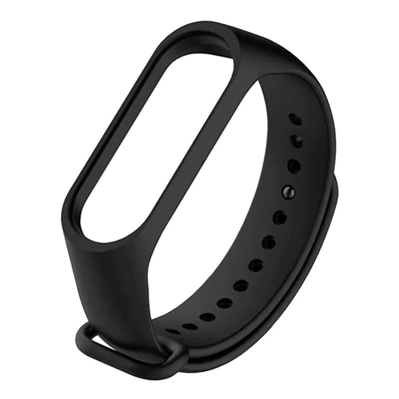Correa de Silicona Mi Band 3 y 4 — Repuesto Flexible y Colorido — Negro
