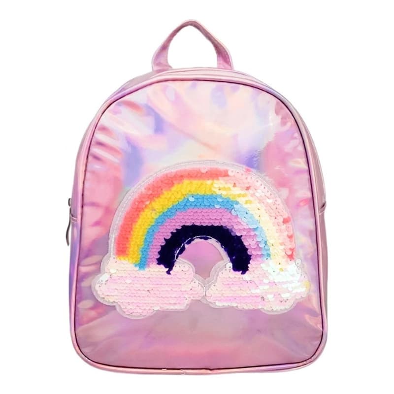 Mochila Infantil Trendy con Lentejuelas Reversibles Nena Tornasolada