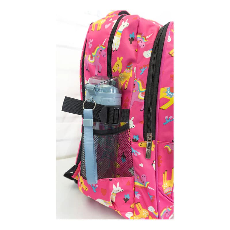 Mochila Escolar T-go Eb44 25l | Color Rosa Estampado