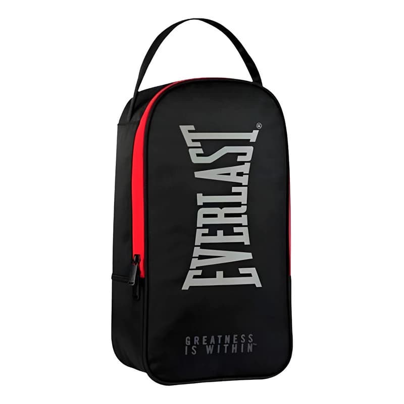 Bolso Botinero Everlast Deportivo Unisex Fútbol 8L con Doble Cierre — Negro 26968