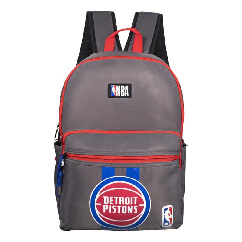 Mochila Urbana NBA Licencia Oficial 20L Porta Notebook 15.6" Waterproof — 22081 / Detroit Pistons
