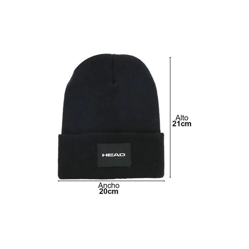 Gorro Head Fibra Acrílica Unisex Otoño Invierno 2025 — Abrigado y Cómodo — Gris Cod 12455 / Único