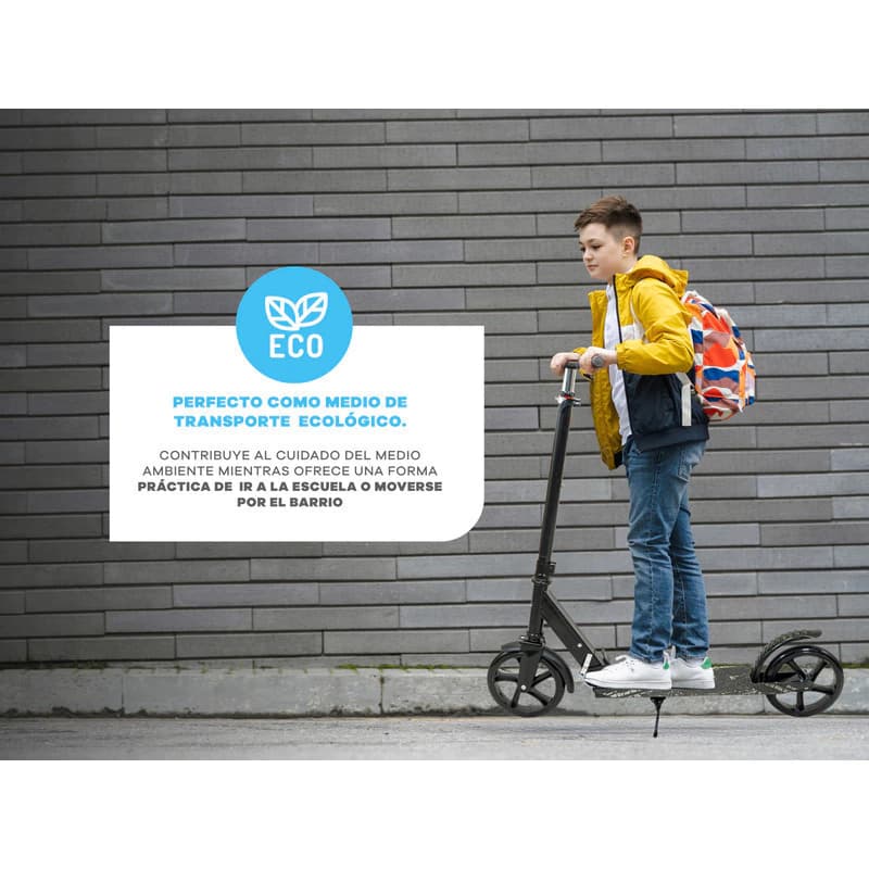 Monopatín Urbano T-go Plegable Reforzado Ruedas Abec7 — Rosa