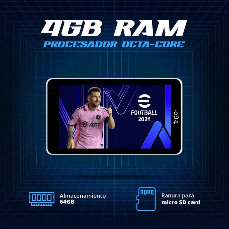 Tablet T-go Pegasus Tb-780i 7 4gb Ram 64gb + Funda — Blanco