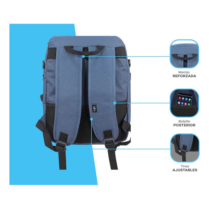 Mochila Matera EB320 | Porta Notebook | T-GO — Rosa