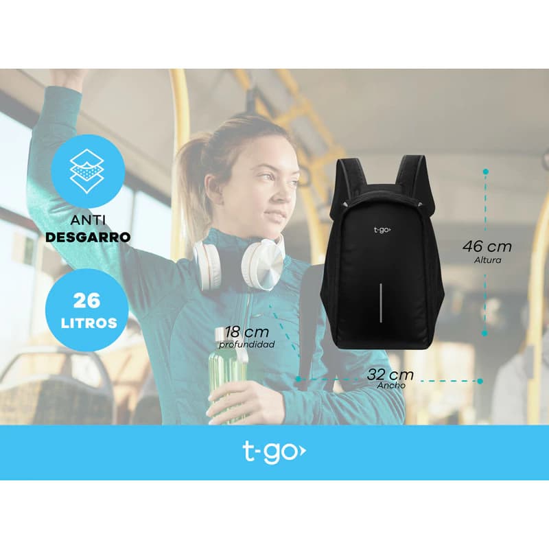 Mochila Porta Notebook Laptop Acolchada Reforzada Gran Capacidad Ejecutiva Urbana Gym Deportiva Unisex Hombre Mujer