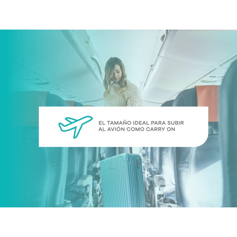 Valija Carry On CARRION 20" -- Liviana, Resistente y Lista para Viajar ? — Plata