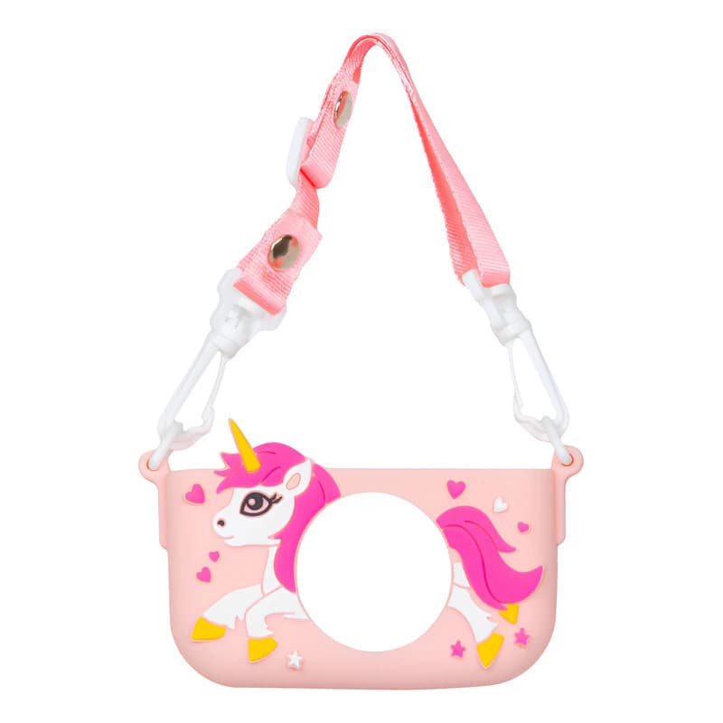 Funda Silicona Antigolpes Cámara Digital Infantil T-Go – Protección para Kids — Rosa unicornio II