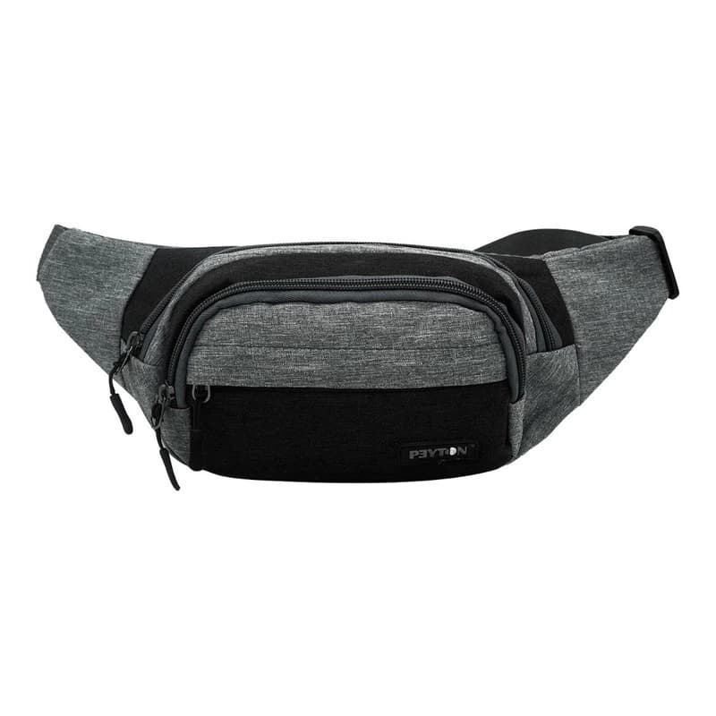 Riñonera Hombre Mujer Deportiva Urban Vintage Celular Diseño — Gris Jaspeado modelo 51195