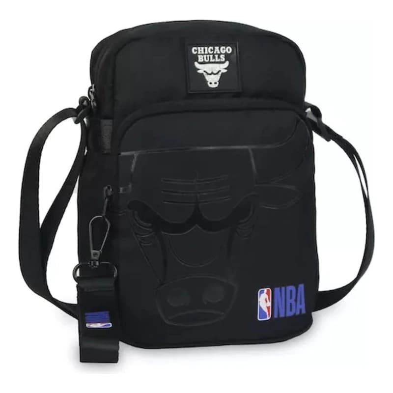 Bandolera deportiva hombre: viví tu pasión con estilo — Negro Equipo Chicago Bulls / Liso