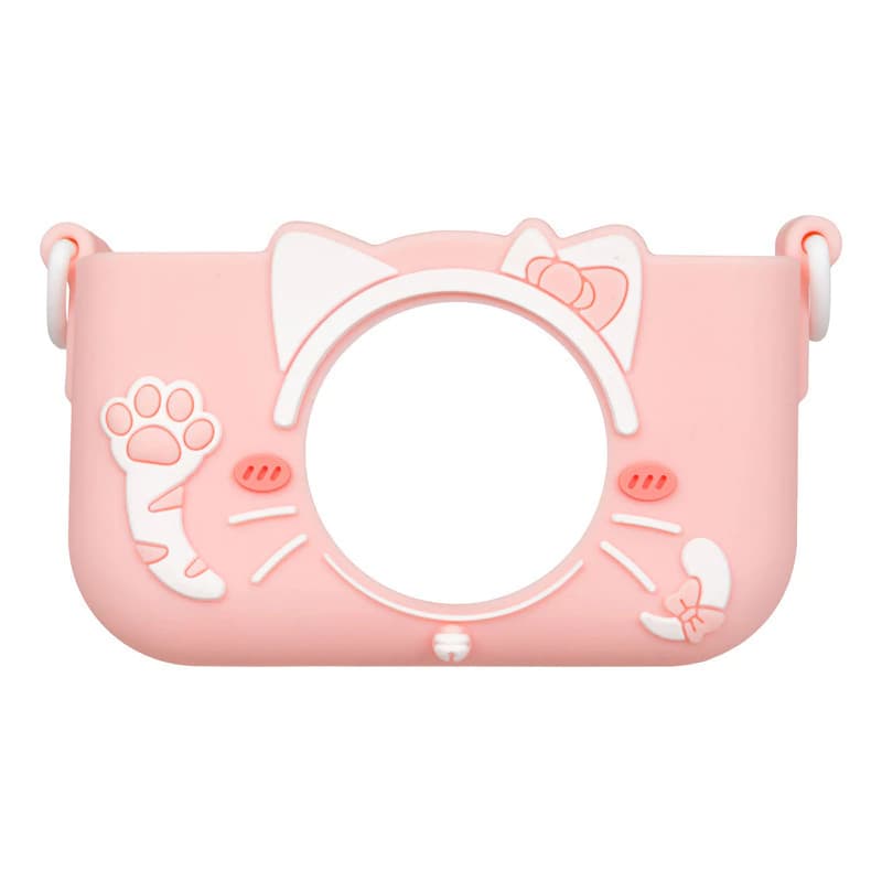 Funda Silicona Antigolpes Cámara Digital Infantil T-Go – Protección para Kids — Rosa UNICORNIO