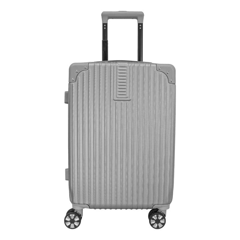 Valija Carry On Cabina Rígida ABS Bagcherry 50cm con Candado y 4 Ruedas 360° — Plateado / Lisa