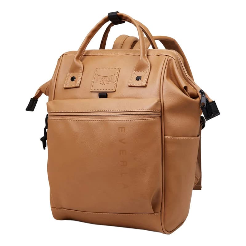 Mochila Simil Cuero Eco Cuero Pu Reforzada Urbana Mujer — Negro modelo 21479 Texturado / Texturizado