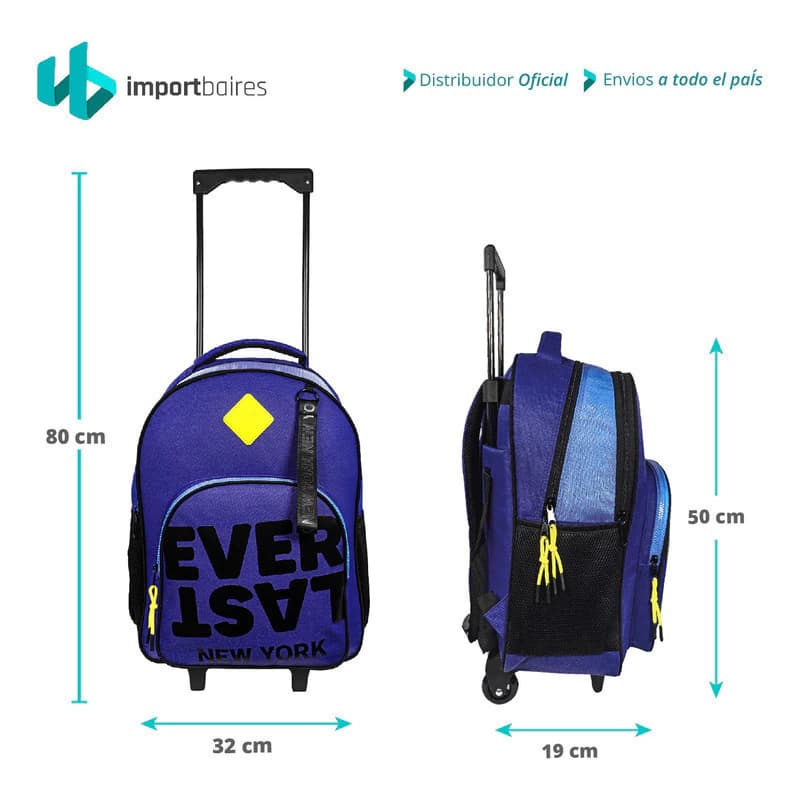 Mochila Escolar Carrito | Everlast — Azul 27694 / Everlast