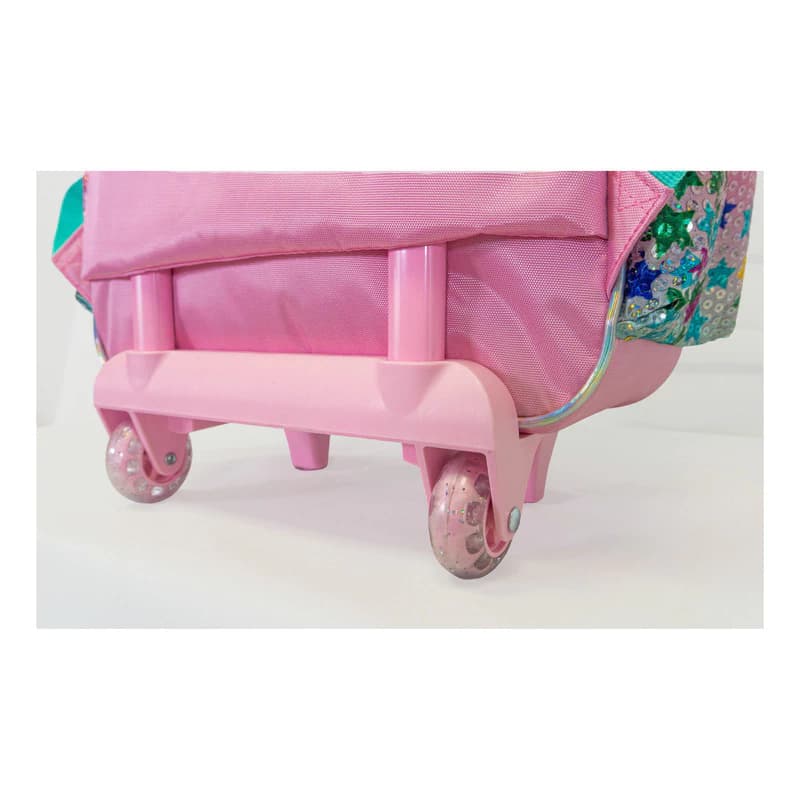 Mochila Carrito Nena Niña Escolar Kawaii Primaria Jardín — Rosa / Unicornio con peluche